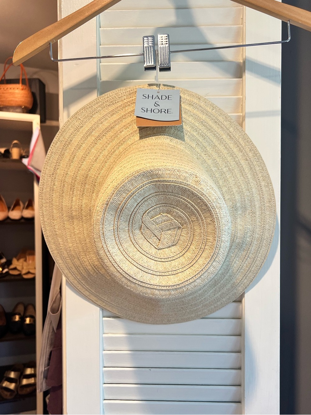 Shade & Shore Natural Straw Sun Hat - Wide Brim